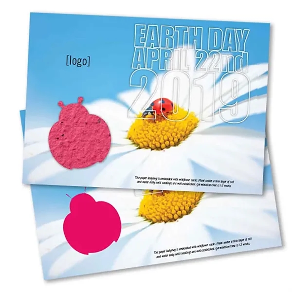 Cardstock postcard with seep paper shape, large.... from ASI 40646 Bloomin Promotions / Bloomin' Promotions™