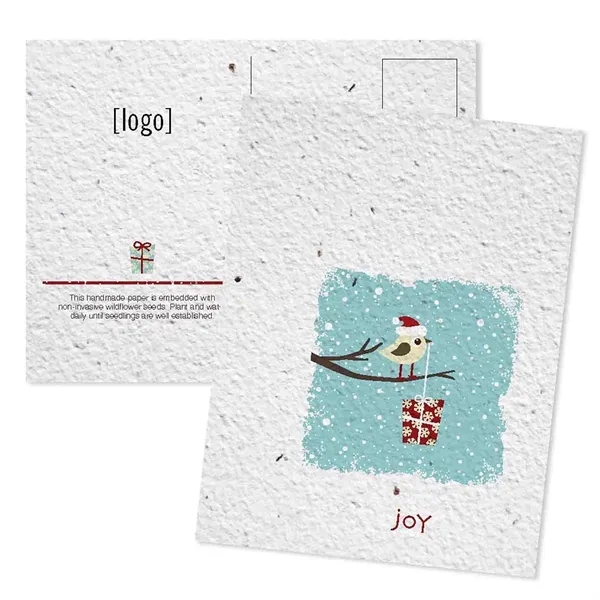 Printed seed paper post card for the Holidays - Mailing.... from ASI 40646 Bloomin Promotions / Bloomin' Promotions™