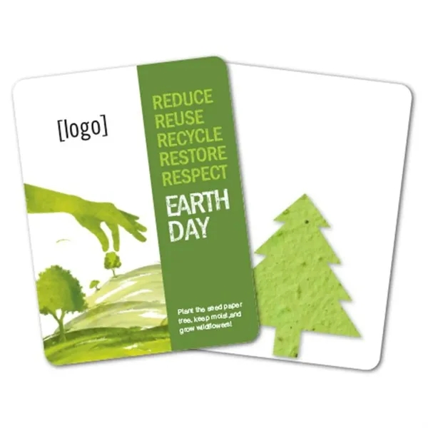 Gift pack features a recycled info card and plantable piece of... from ASI 40646 Bloomin Promotions / Bloomin' Promotions™