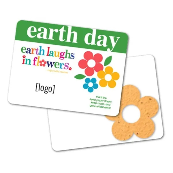 Gift pack features a recycled info card and plantable piece of... from ASI 40646 Bloomin Promotions / Bloomin' Promotions™