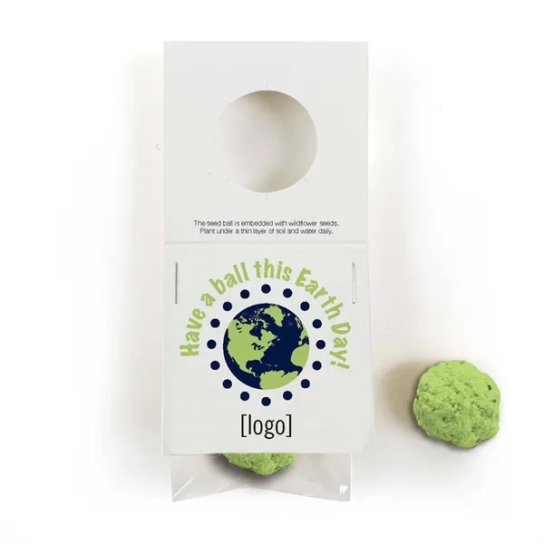 Cardstock bottle necker with seed bomb attached... from ASI 40646 Bloomin Promotions / Bloomin' Promotions™