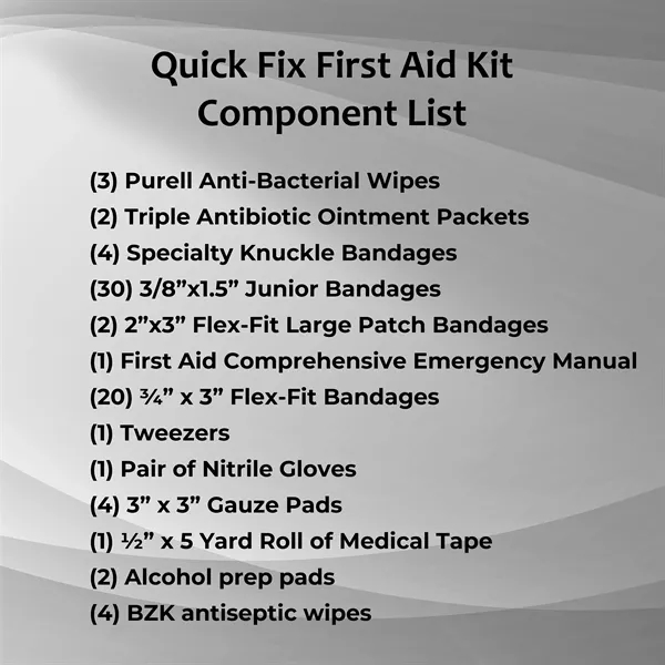 Be ready for any minor emergency with the Quick Fix First... from ASI 84514 Safety Made