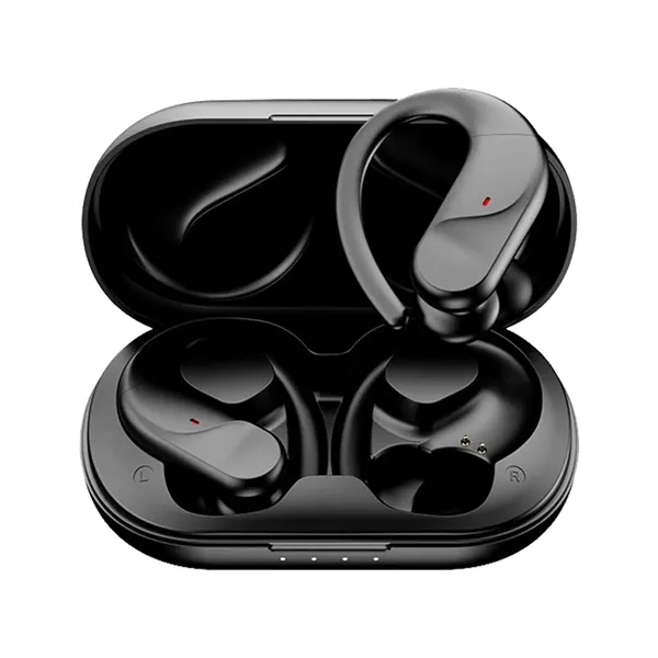 Hendrix Waterproof Earhook TWS Earbuds showcases comfortable earhook design for comfort... from ASI 90154 Sunjoy Group Inc