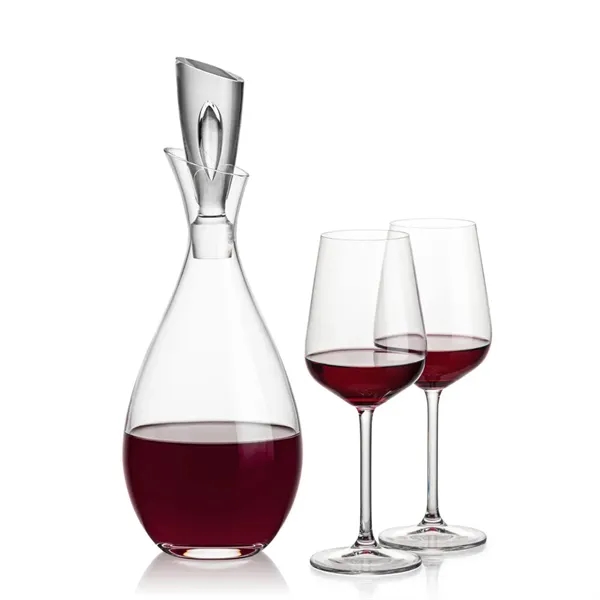 Stunning Lead Free Crystal Decanter complete with 2 or 4 Elderwood... from ASI 84592 St Regis Group