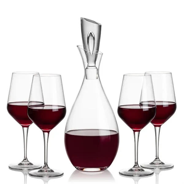 Stunning Lead Free Crystal Decanter complete with 2 or 4 Germain... from ASI 84592 St Regis Group