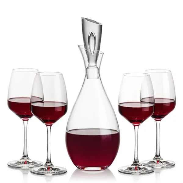 Stunning Lead Free Crystal Decanter complete with 2 or 4 Oldham... from ASI 84592 St Regis Group