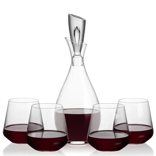 Stunning Lead Free Crystal Decanter complete with 2 or 4 Cannes... from ASI 84592 St Regis Group