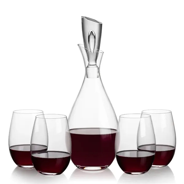 Stunning Lead Free Crystal Decanter complete with 2  or 4... from ASI 84592 St Regis Group