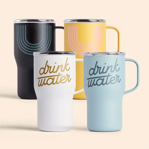 Roam features a spill-resistant, slider lid. Crafted from double-walled stainless steel,... from ASI 74710 Numo