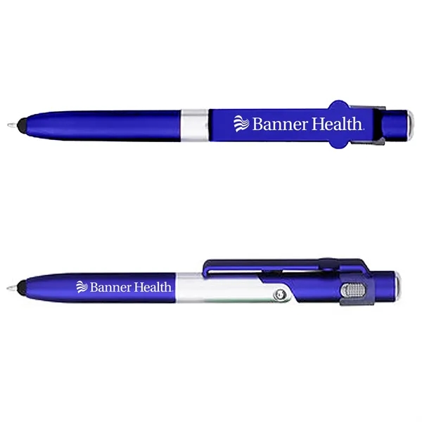 This twist-action ballpoint pen comes equipped with a stylus, LED light,... from ASI 52710 Lincoln Line