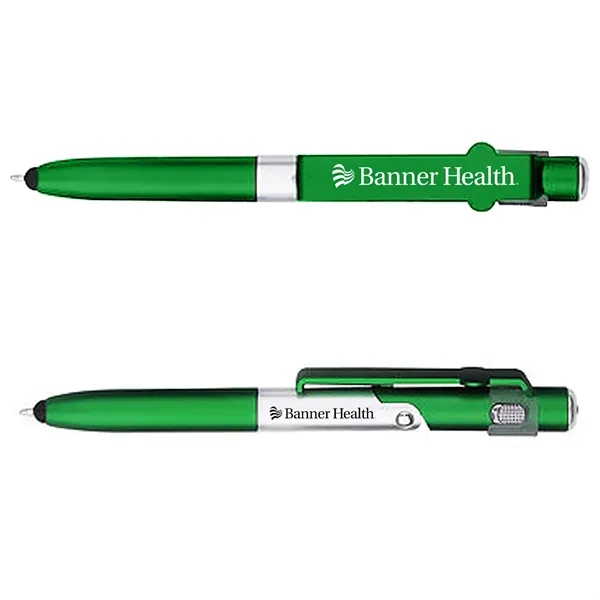 This twist-action ballpoint pen comes equipped with a stylus, LED light,... from ASI 52710 Lincoln Line