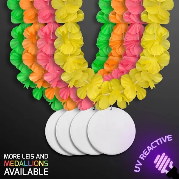 Neon Color Assorted Hawaiian Leis (Non-Light Up), 36". No Lights, Faux... from ASI 34194 ALightPromos / Alight Promotional Products