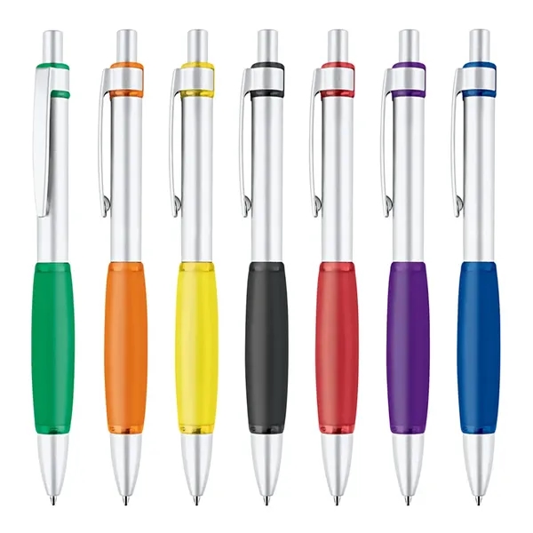 Click action ballpoint pen with aluminum barrel.... from ASI 31517 Admart Products / Admart Line