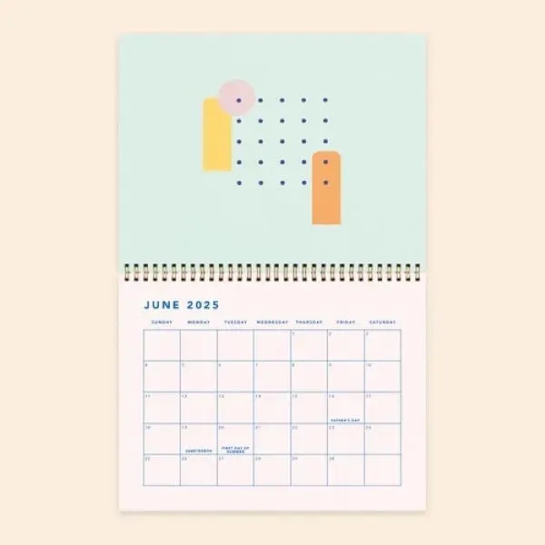 Stock 12 Month Calendar. Pick your color scheme, and choose coil... from ASI 74710 Numo