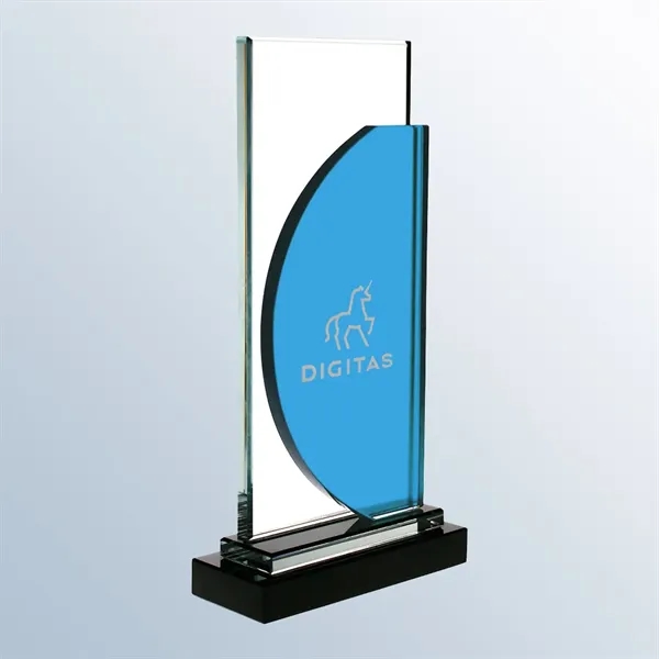 Blue and Clear Glass Award... from ASI 31517 Admart Products / Admart Line