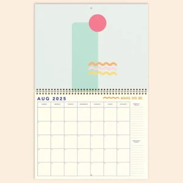 Stock 12 Month Calendar. Pick your color scheme, and choose coil... from ASI 74710 Numo