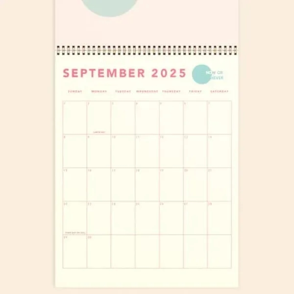 Stock 12 Month Calendar. Pick your color scheme, and choose coil... from ASI 74710 Numo
