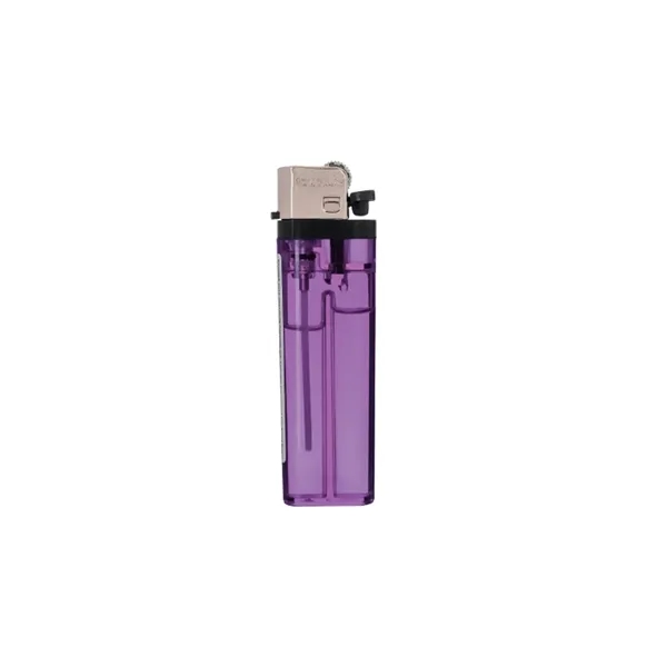 Transparent flint lighter plus 1 color silkscreen imprint on 1 location... from ASI 37218 Athena Promo (tm)