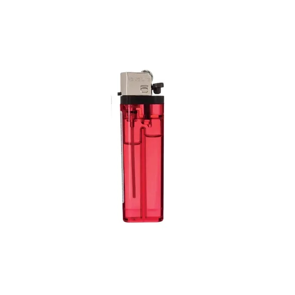 Transparent flint lighter plus 1 color silkscreen imprint on 1 location... from ASI 37218 Athena Promo (tm)