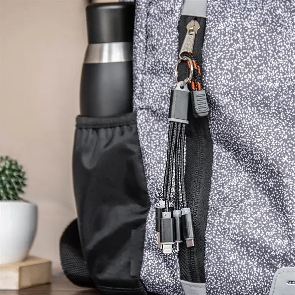 4-in-1 keychain charging USB cable with USB-C, Micro USB, Lightning, and... from ASI 68190 Lungsal / Lungsal