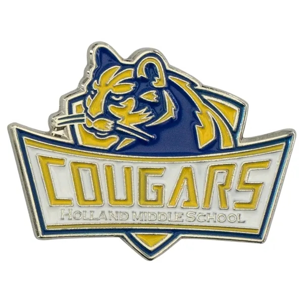 Custom die struck enamel lap pins in assorted sizes and finishes... from ASI 52263 EMT / EMT