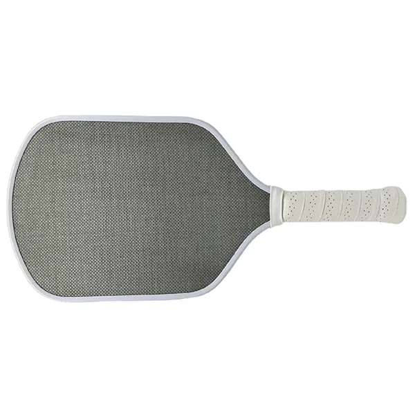 Carbon fiber electroplated fiberglass pickle ball paddle plus full color UV... from ASI 37218 Athena Promo (tm)