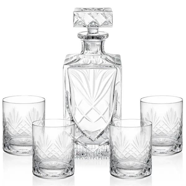 Crystal square 28 oz. decanter with an engraving area. Available in... from ASI 84592 St Regis Group