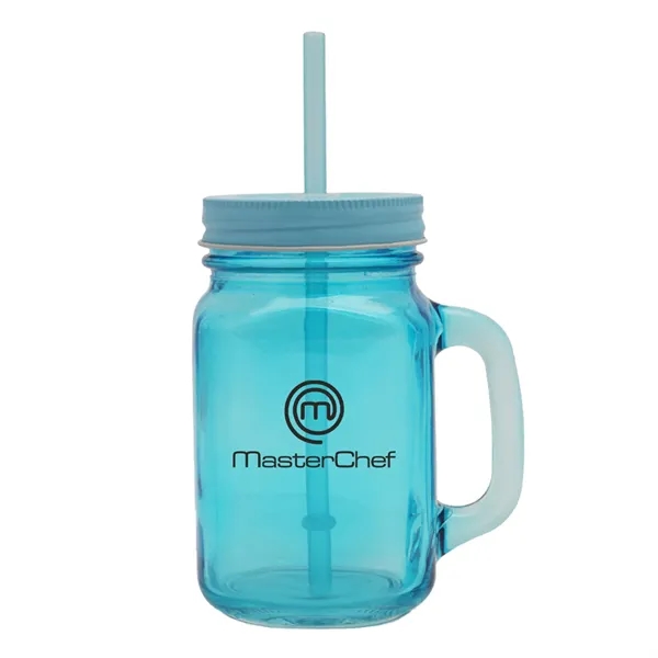 These 15 oz mason jar mugs is made glass and include... from ASI 52710 Lincoln Line