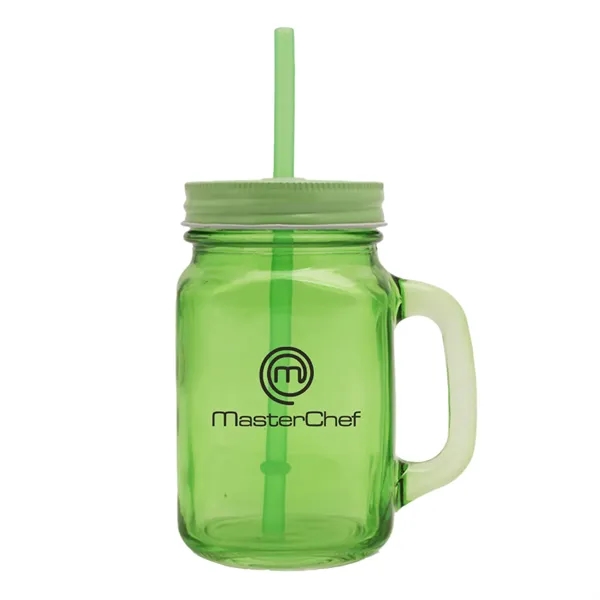 These 15 oz mason jar mugs is made glass and include... from ASI 52710 Lincoln Line