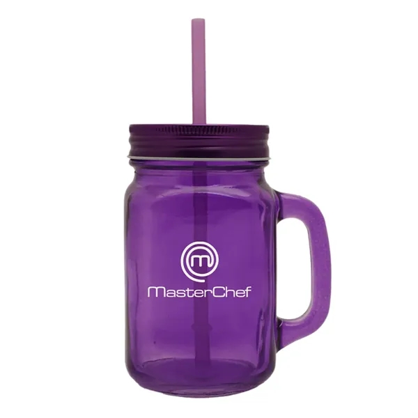 These 15 oz mason jar mugs is made glass and include... from ASI 52710 Lincoln Line