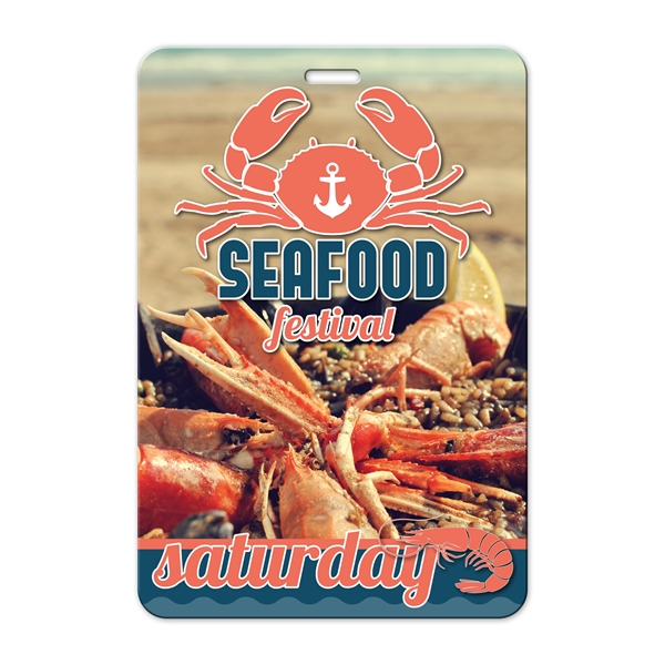 4" x 5.875" press pass card and full-color process imprint... from ASI 90807 Tekweld