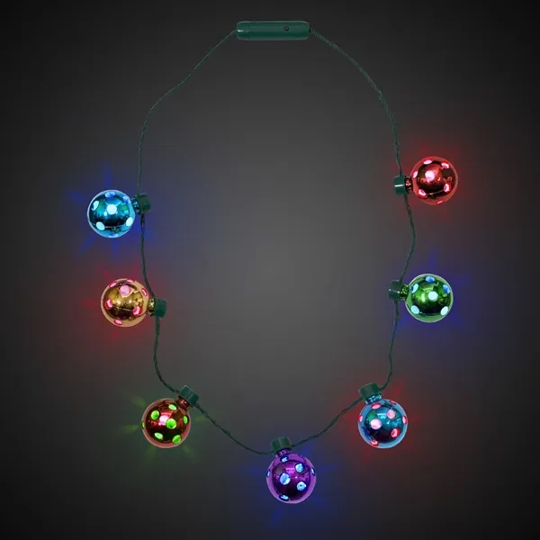 LED necklace with light up jingle bells... from ASI 42016 Brighter Promotions Inc / Chemical Light™ Liquid Light