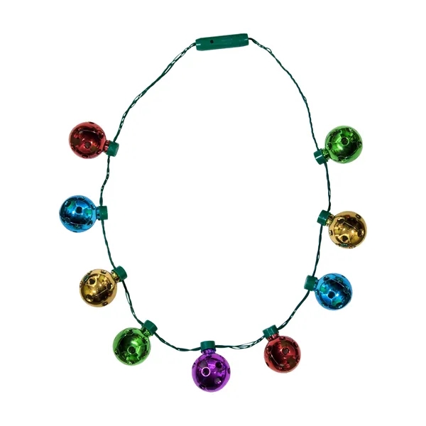 LED necklace with light up jingle bells... from ASI 42016 Brighter Promotions Inc / Chemical Light™ Liquid Light