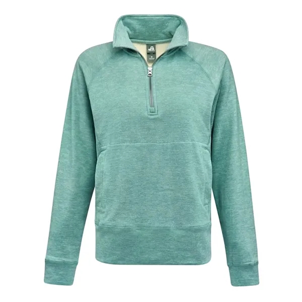 J. America Women's Electric Fleece Quarter-Zip Sweatshirt... from ASI 84358 S&S Activewear