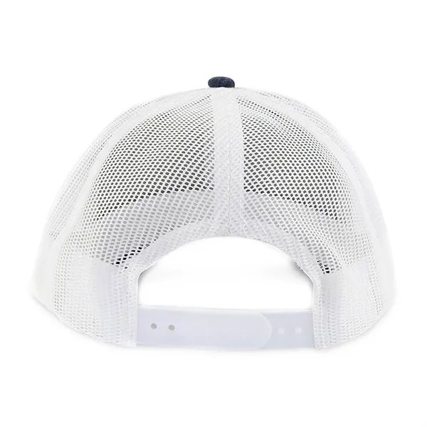 6 panel trucker hat with mesh back, slight curved brim and... from ASI 56070 Gemline / Gemline®