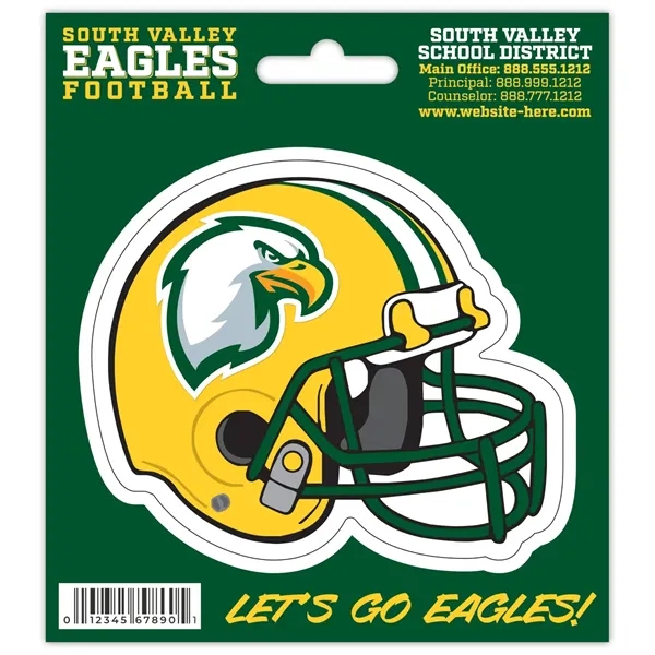 Magnet - 4.5x3.8125 Football Helmet Magnet Punch-Out Hanger (5.375" x 6")... from ASI 91760 Tradenet Publishing / TradeNet Line