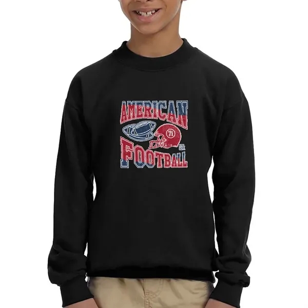 Youth crewneck Gildan sweatshirt (7.75 oz.) made from a blend of... from ASI 39552 BEL Promo