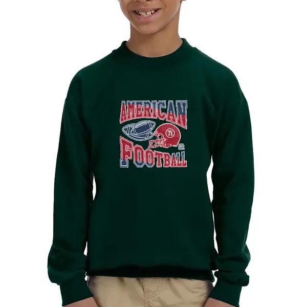 Youth crewneck Gildan sweatshirt (7.75 oz.) made from a blend of... from ASI 39552 BEL Promo