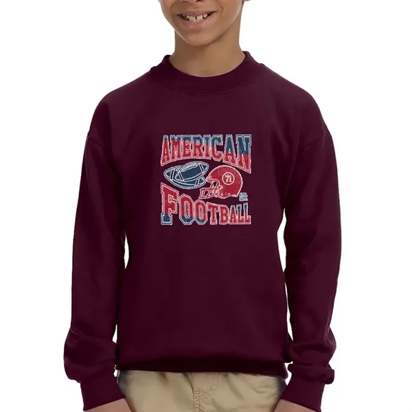 Youth crewneck Gildan sweatshirt (7.75 oz.) made from a blend of... from ASI 39552 BEL Promo