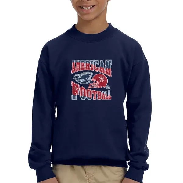 Youth crewneck Gildan sweatshirt (7.75 oz.) made from a blend of... from ASI 39552 BEL Promo