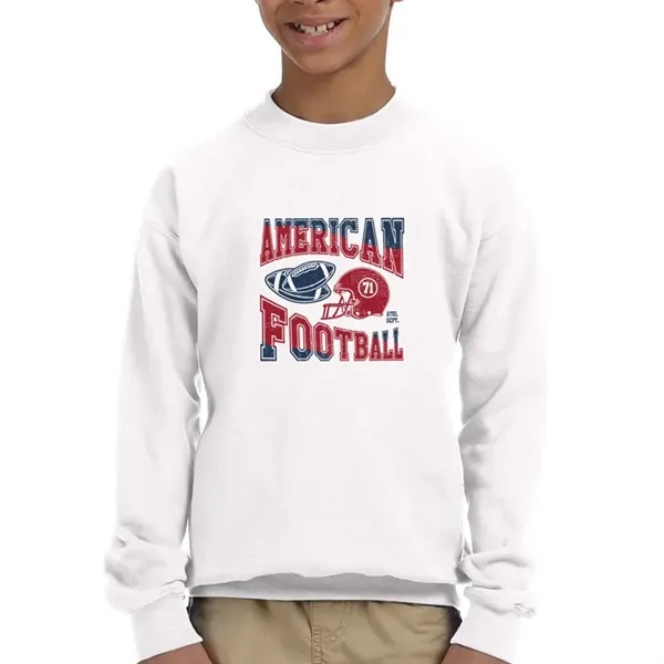 Youth crewneck Gildan sweatshirt (7.75 oz.) made from a blend of... from ASI 39552 BEL Promo