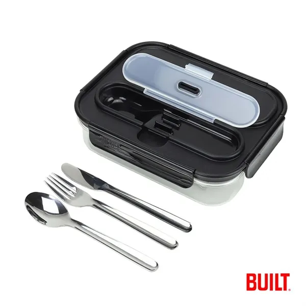 The BUILT® 2 Compartment Bento Lunch Box w/Ice Pack features a... from ASI 84592 St Regis Group