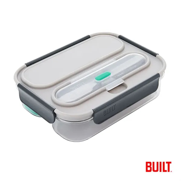 The BUILT® 2 Compartment Bento Lunch Box w/Ice Pack features a... from ASI 84592 St Regis Group