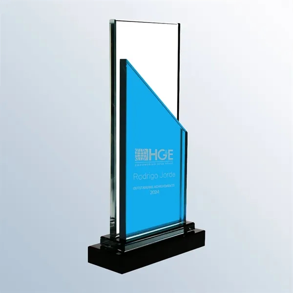 Blue and Clear Glass Award... from ASI 31517 Admart Products / Admart Line