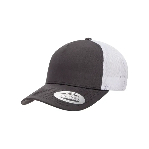Yupoong adult 5-panel retro trucker cap with a 5-panel, structured, mid-profile... from ASI 34063 alphabroder