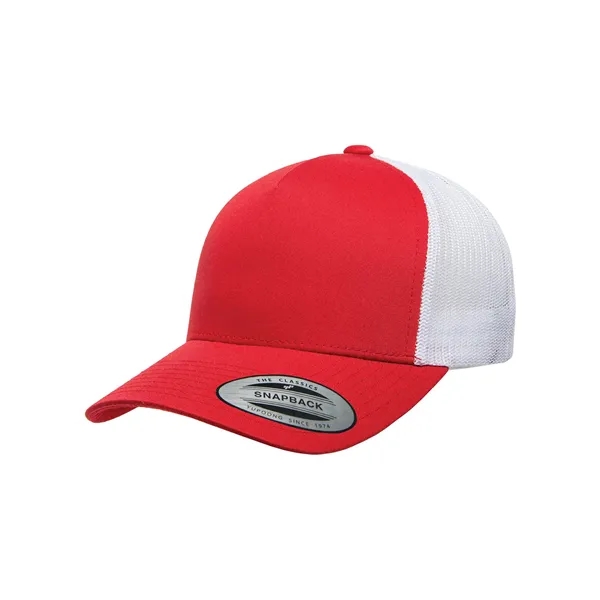 Yupoong adult 5-panel retro trucker cap with a 5-panel, structured, mid-profile... from ASI 34063 alphabroder