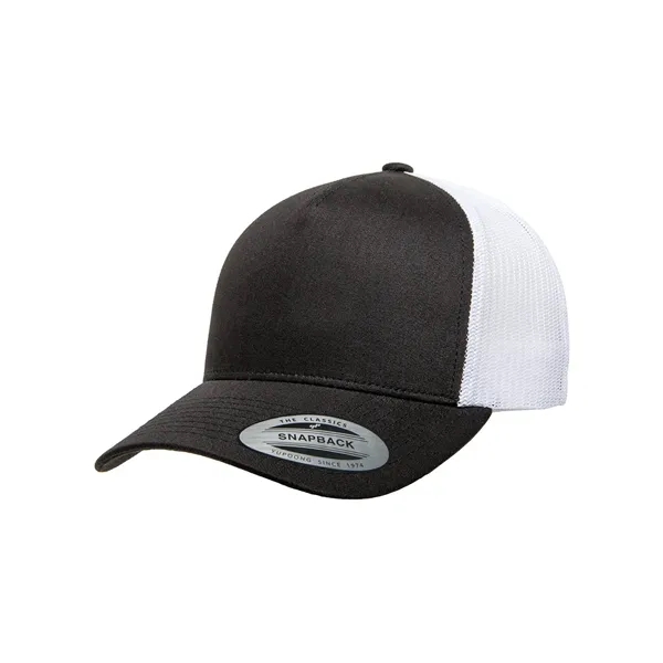 Yupoong adult 5-panel retro trucker cap with a 5-panel, structured, mid-profile... from ASI 34063 alphabroder
