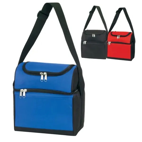 Lunch bag that is fully insulated with two compartments.... from ASI 31517 Admart Products / Admart Line