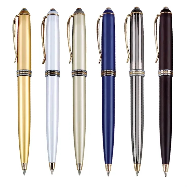 Twist action ballpoint pen with brass construction barrel.... from ASI 31517 Admart Products / Admart Line