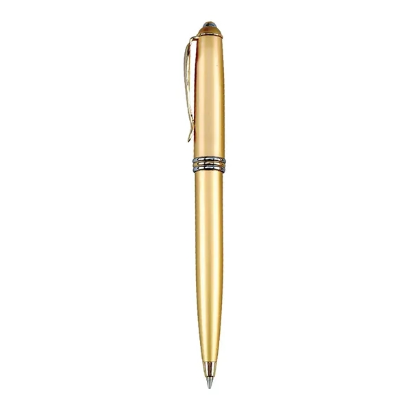 Twist action ballpoint pen with brass construction barrel.... from ASI 31517 Admart Products / Admart Line